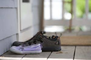 Shoe outside the door