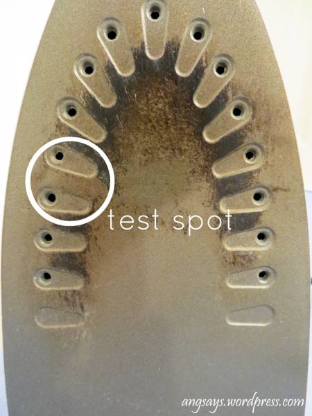 burned non-stick iron