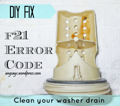How to fix an F21 error code