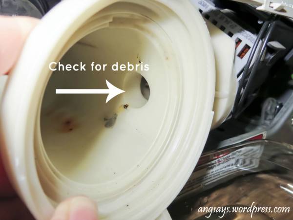 clean out washer drain