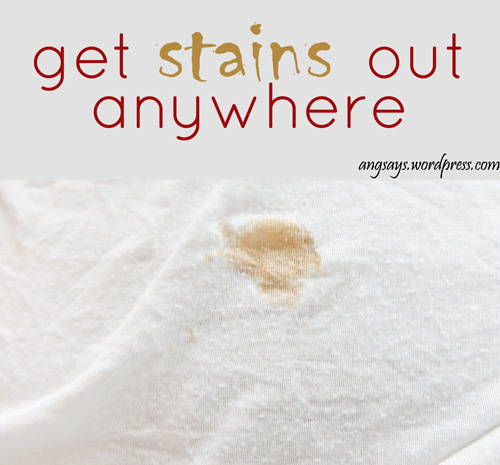 Get Stains Out Anywhere