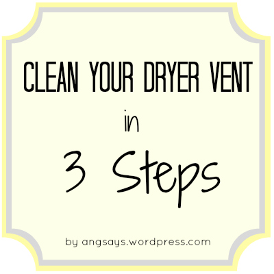 clean a dryer vent