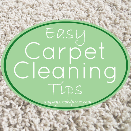Easy Carpet Cleaning Tips