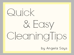 Quick Cleaning Tips
