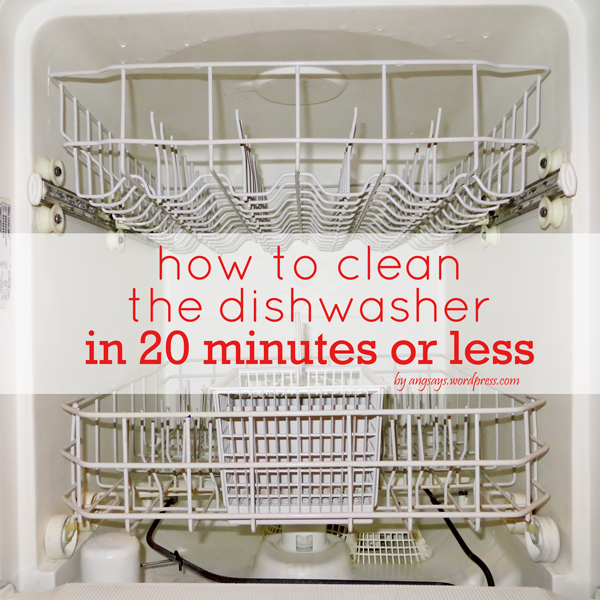 20 Minutes or Less Dishwasher Cleaning