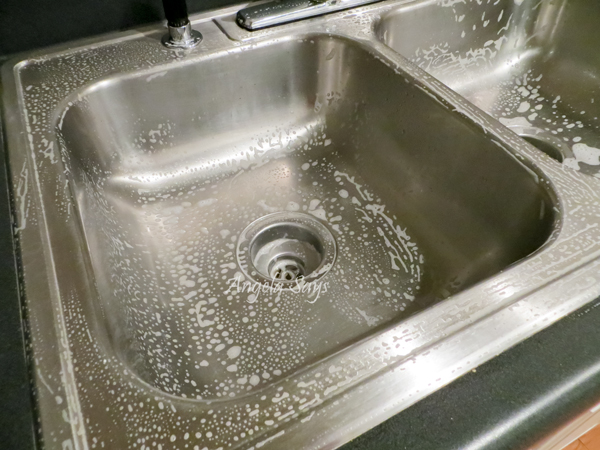 clean stainless steel sink