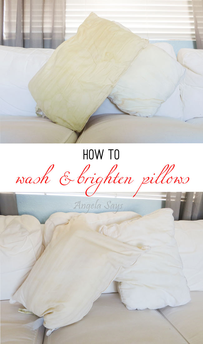 How to Wash and Brighten Pillows