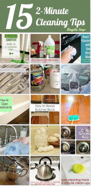 15 Quick and Easy Cleaning Tips