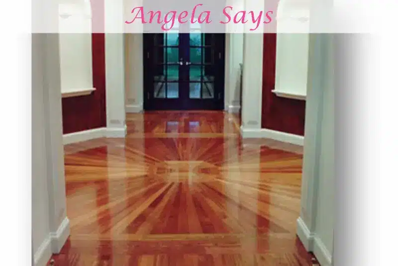 Polished and shiny wood floor