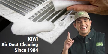 Vent hand washed during cleaning air ducts