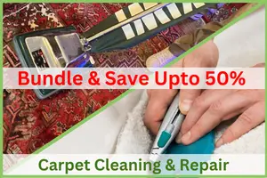 Bundle carpet cleaning and repair