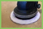 Carpet cleaning with buffer