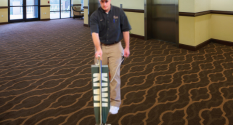 Commercial carpet cleaning process