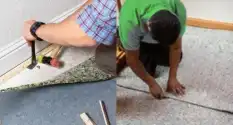 Fixing carpet padding