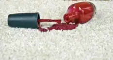 Nail polish stains on carpet