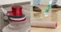Wood floor cleaning by Kiwi