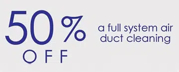 Air Duct Cleaning special 50% Off