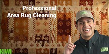 Area rug cleaned by KIWI pro