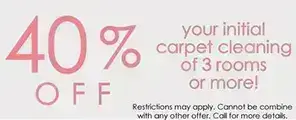 Carpet Cleaning Special 40% Off