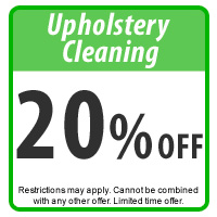 KIWI Coupon 20% off Upholstery Cleaning