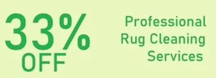 Rug cleaning services special 33%