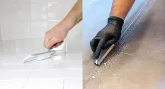 tile floor grout sealing